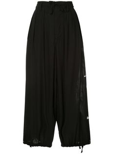 Yohji Yamamoto брюки с принтом