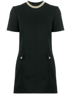 Saint Laurent декорированное платье мини