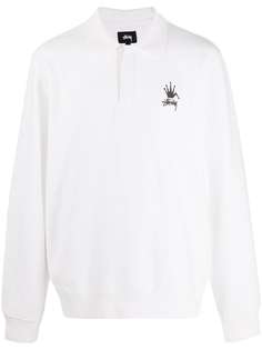 Stussy флисовая рубашка поло