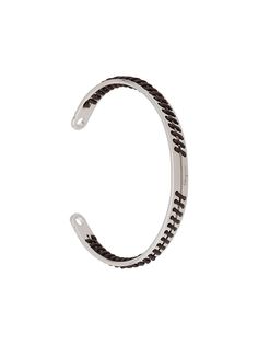 Salvatore Ferragamo браслет-бэнгл с декоративной строчкой