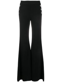 Balmain трикотажные расклешенные брюки