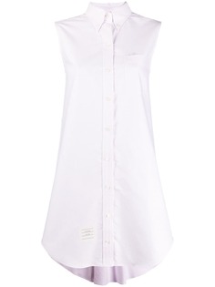 Thom Browne платье-рубашка без рукавов в тонкую полоску