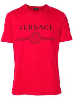 Versace футболка Sustainable узкого кроя с логотипом