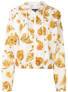 Versace Jeans Couture куртка с принтом Baroque и капюшоном