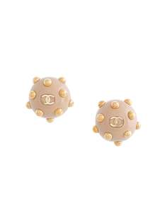 Chanel Pre-Owned серьги 2000-х годов с логотипом CC