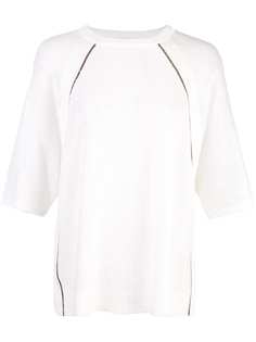 Brunello Cucinelli топ с короткими рукавами