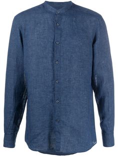 Ermenegildo Zegna рубашка с воротником-стойкой