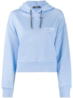 Balmain худи с логотипом и кулиской