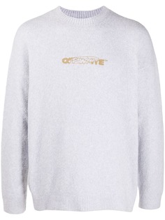 Off-White свитер с декоративной строчкой