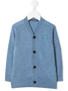 Acne Studios кардиган Face с V-образным вырезом