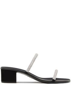 Giuseppe Zanotti босоножки Croisette 50 с кристаллами
