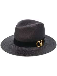 Valentino шляпа-федора Valentino Garavani с логотипом VLogo