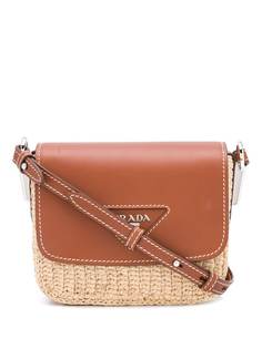 Prada сумка через плечо с металлическим логотипом