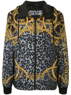 Versace Jeans Couture куртка с леопардовым узором и принтом baroque