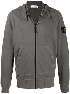 Stone Island худи на молнии с кулиской