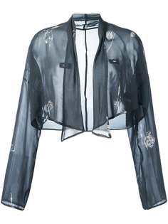 Dolce & Gabbana Pre-Owned укороченная блузка с цветочным принтом