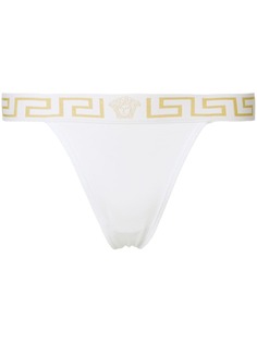 Versace трусы-тонги с принтом в технике интарсия