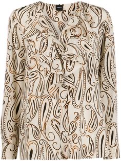 Aspesi блузка с принтом пейсли