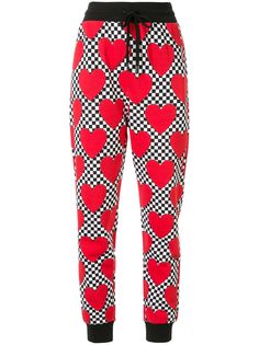 Love Moschino брюки с поясом на шнурке и узором