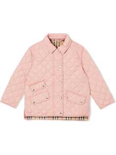 Burberry Kids diamond quilted jacket