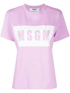 MSGM футболка с логотипом