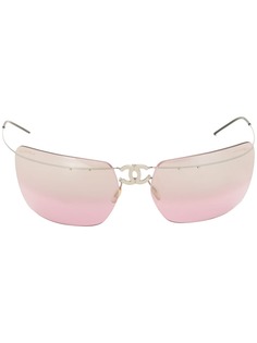 Chanel Pre-Owned декорированные солнцезащитные очки