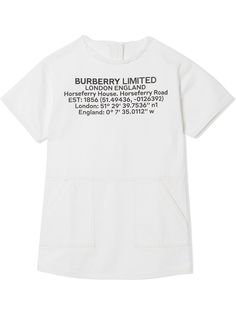 Burberry Kids платье с принтом
