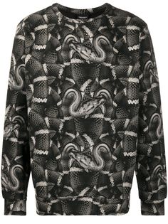 MARCELO BURLON COUNTY OF MILAN толстовка со змеиным узором