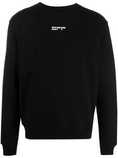 Off-White face logo print sweatshirt