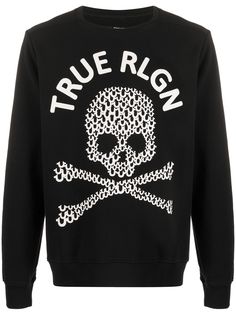 True Religion толстовка с принтом Skull и логотипом