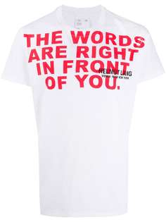 Helmut Lang футболка с короткими рукавами и принтом