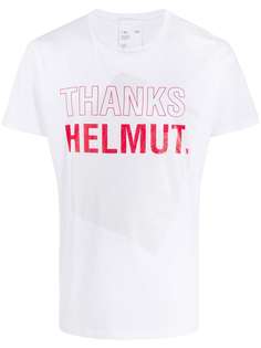 Helmut Lang футболка с графичным принтом и короткими рукавами