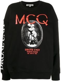 McQ Alexander McQueen толстовка с длинными рукавами и графичным принтом