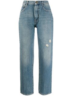 McQ Alexander McQueen джинсы прямого кроя с эффектом потертости