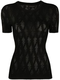 Versace топ с V-образным вырезом