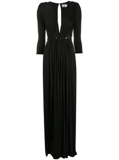Elisabetta Franchi платье с глубоким V-образным вырезом