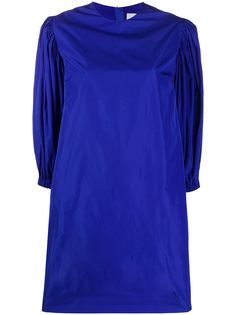 MSGM платье из тафты с пышными рукавами