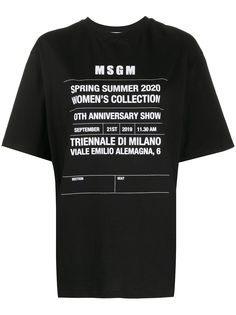 MSGM футболка оверсайз