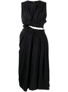 Comme Des Garçons платье миди с кулиской и вырезами