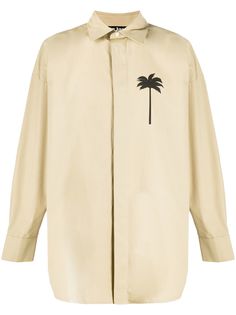 Palm Angels рубашка оверсайз с принтом