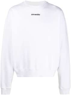 Off-White толстовка с круглым вырезом и логотипом