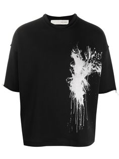 Isabel Benenato футболка с эффектом разбрызганной краски