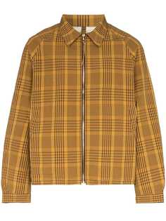 visvim Peyton check print linen cotton jacket