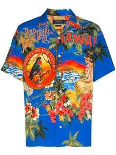 Polo Ralph Lauren tropical-print short-sleeve shirt