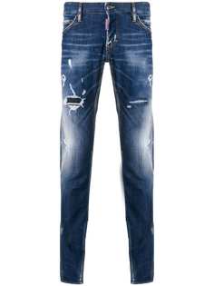 Dsquared2 состаренные джинсы кроя слим
