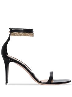 Gianvito Rossi 85mm chain-trim sandals