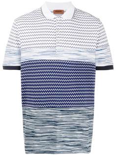 Missoni рубашка поло с узором зигзаг