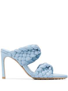 Bottega Veneta плетеные мюли на каблуке
