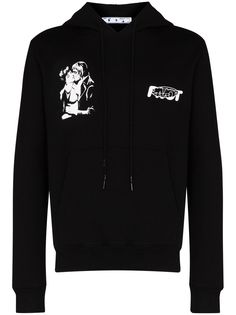 Off-White 21 graphic print cotton hoodie