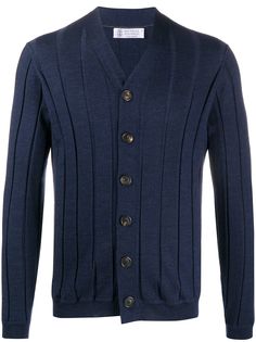 Brunello Cucinelli кардиган в рубчик